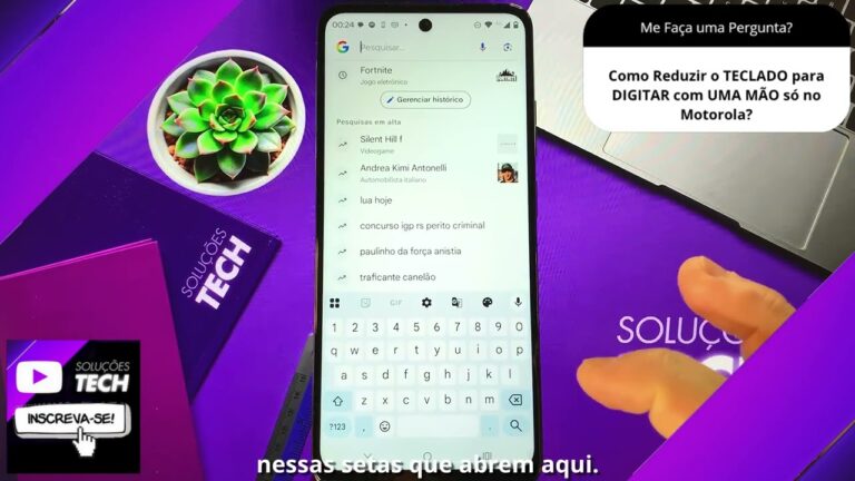 Como Reduzir o TECLADO para DIGITAR com UMA MÃO só no Motorola