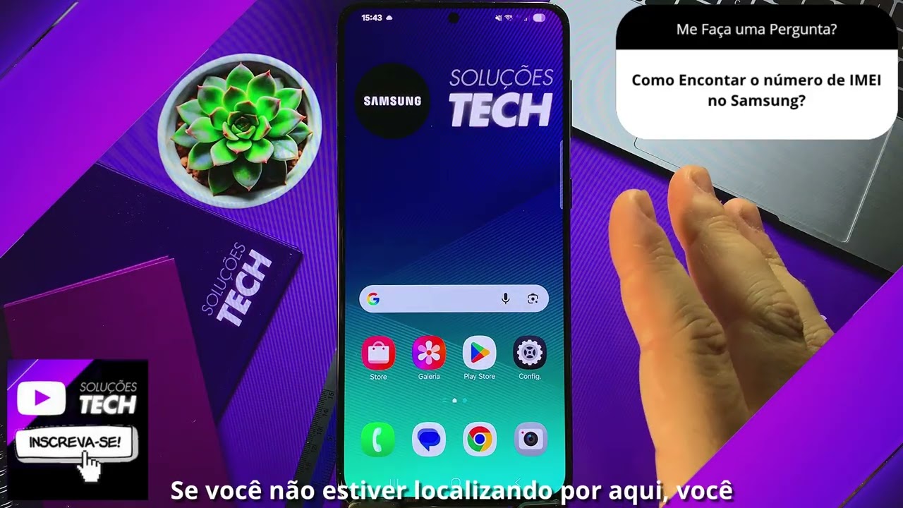 Como Encontar o número de IMEI no Samsung