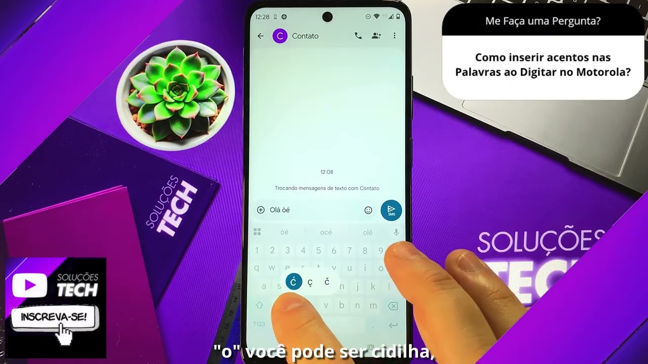 Como inserir acentos nas Palavras ao Digitar no Motorola