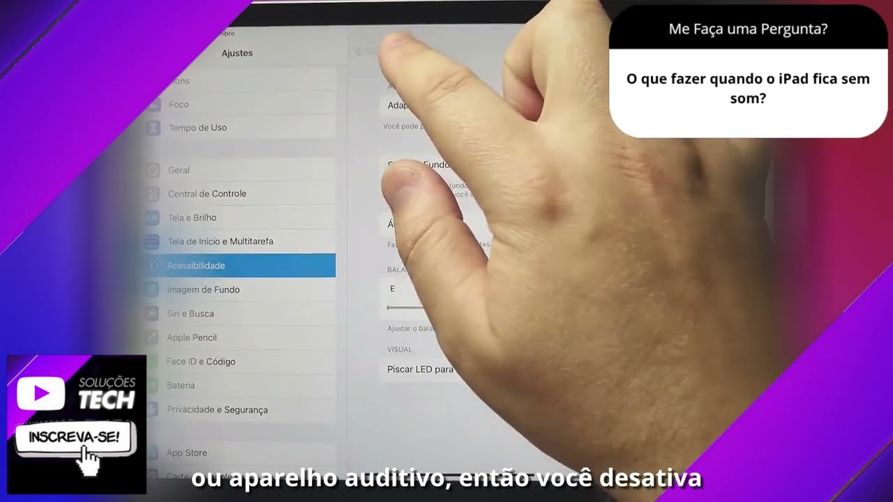 O que fazer quando o iPad fica sem som❓