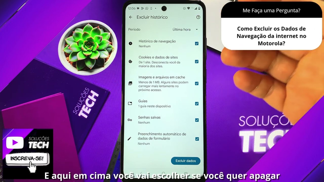 Como Excluir os Dados de Navegação da internet no Motorola