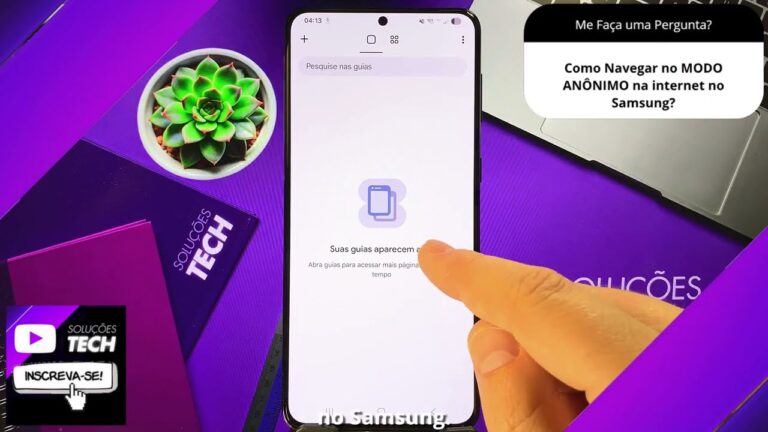 Como Navegar no MODO ANÔNIMO na internet no Samsung