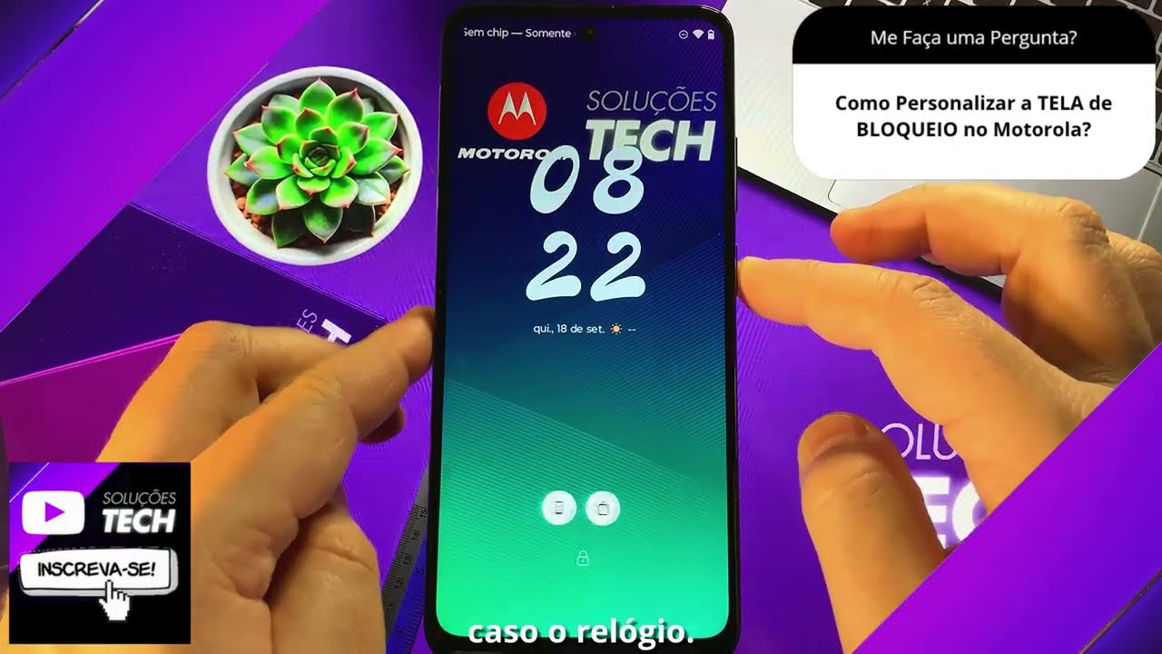 Como Personalizar a TELA de BLOQUEIO no Motorola