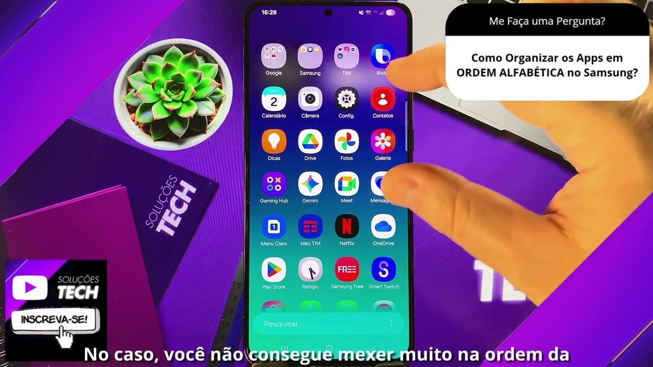 Como Organizar os Apps em ORDEM ALFABÉTICA no Samsung