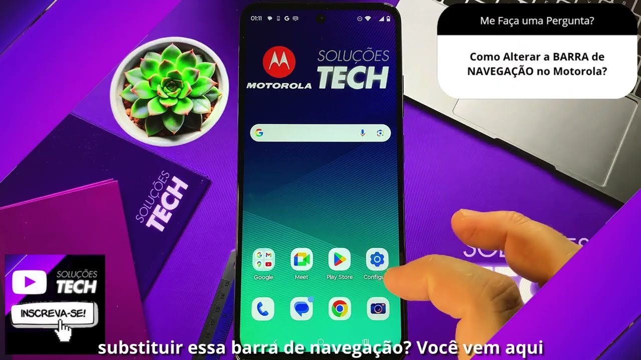 Como Alterar a BARRA de NAVEGAÇÃO no Motorola