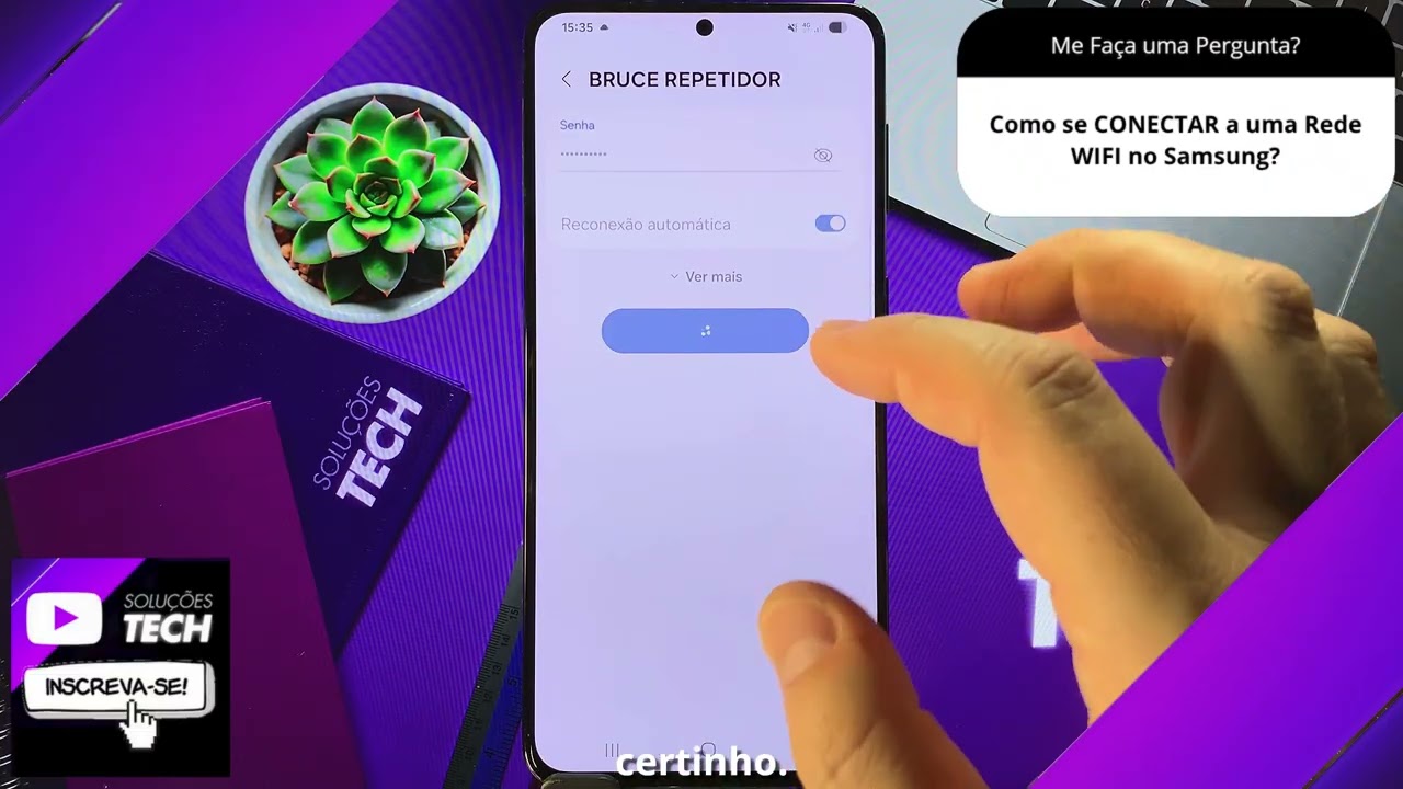 Como se CONECTAR a uma Rede WIFI no Samsung