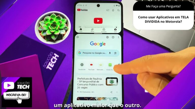 Como usar Aplicativos em TELA DIVIDIDA no Motorola