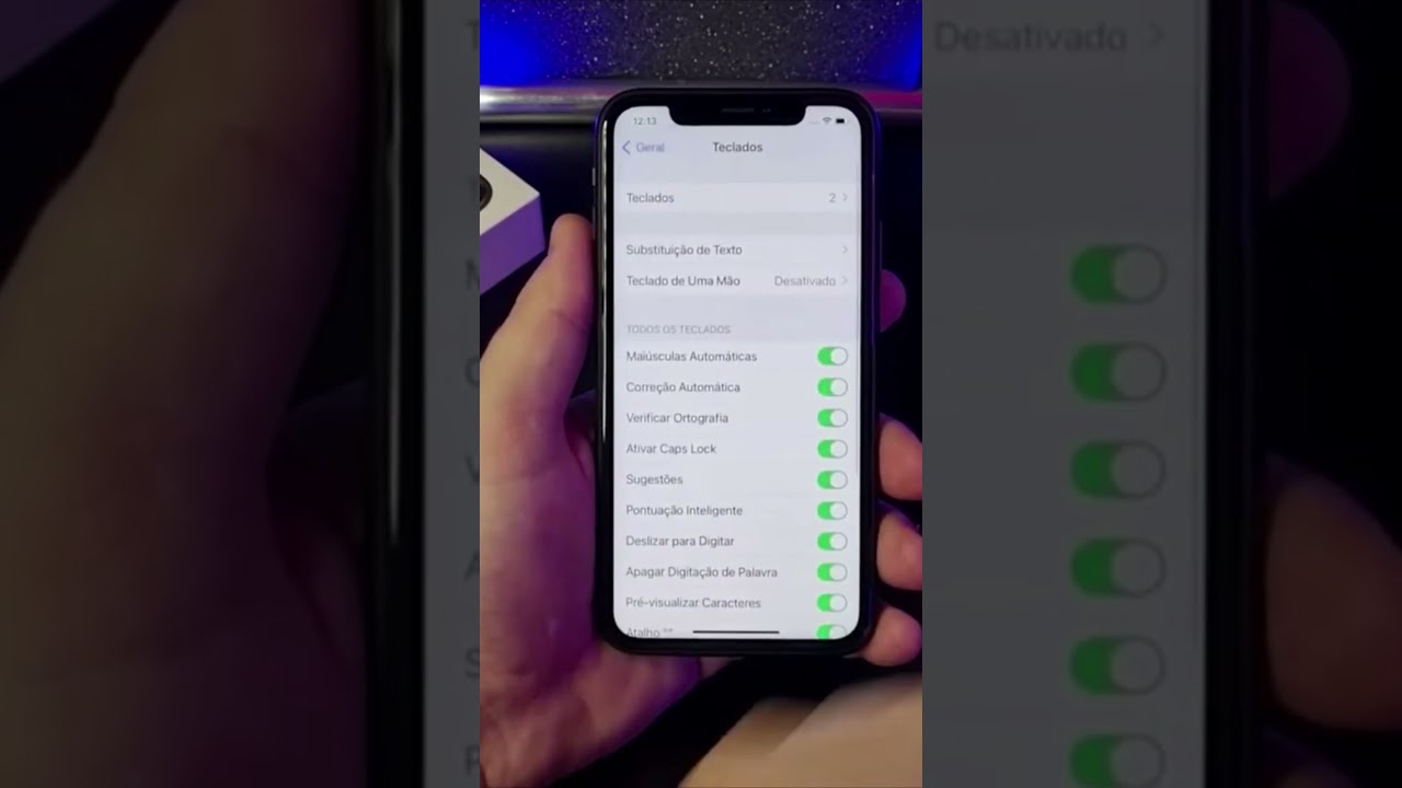 COMO LIGAR OU DESLIGAR O CORRETOR AUTOMÁTICO NO IPHONE #Shorts