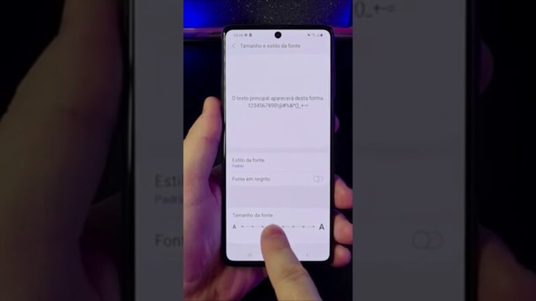 AJUSTE O TAMANHO DA FONTE NO SEU SAMSUNG FACILMENTE #Shorts
