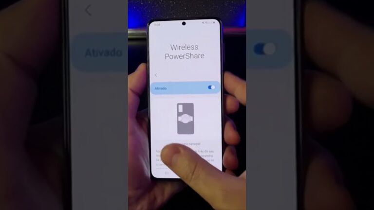 COMO USAR O COMPARTILHAMENTO DE BATERIA SEM FIO NO SAMSUNG #Shorts