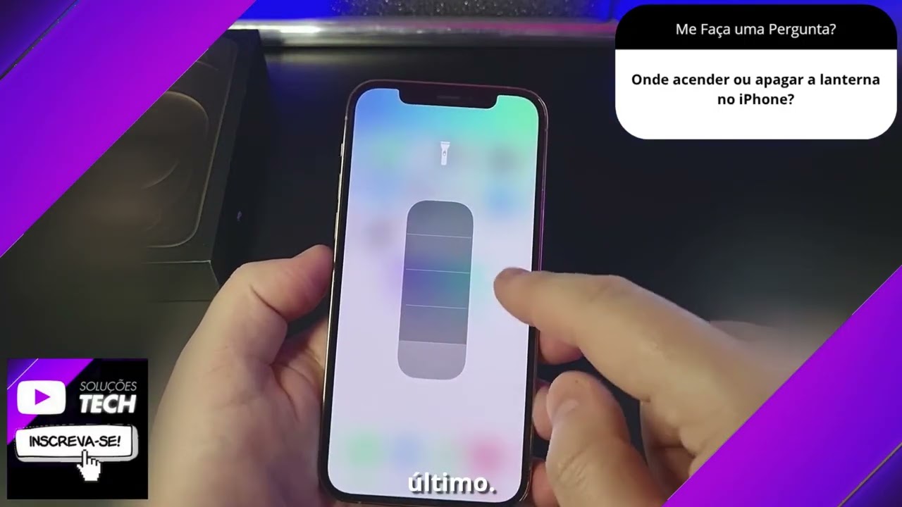 Onde acender ou apagar a lanterna no iPhone❓