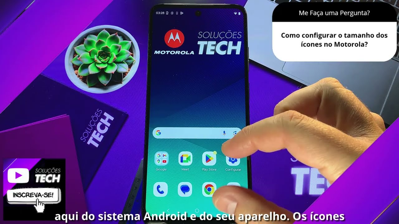 Como configurar o tamanho dos ícones no Motorola