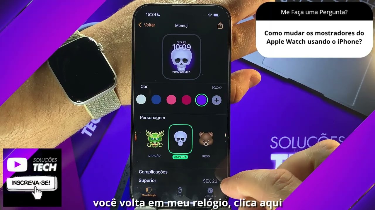 Como mudar os mostradores do Apple Watch usando o iPhone