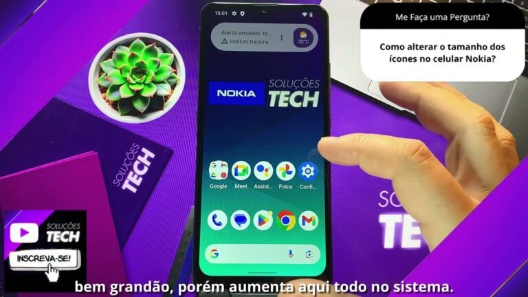 Como alterar o tamanho dos ícones no celular Nokia