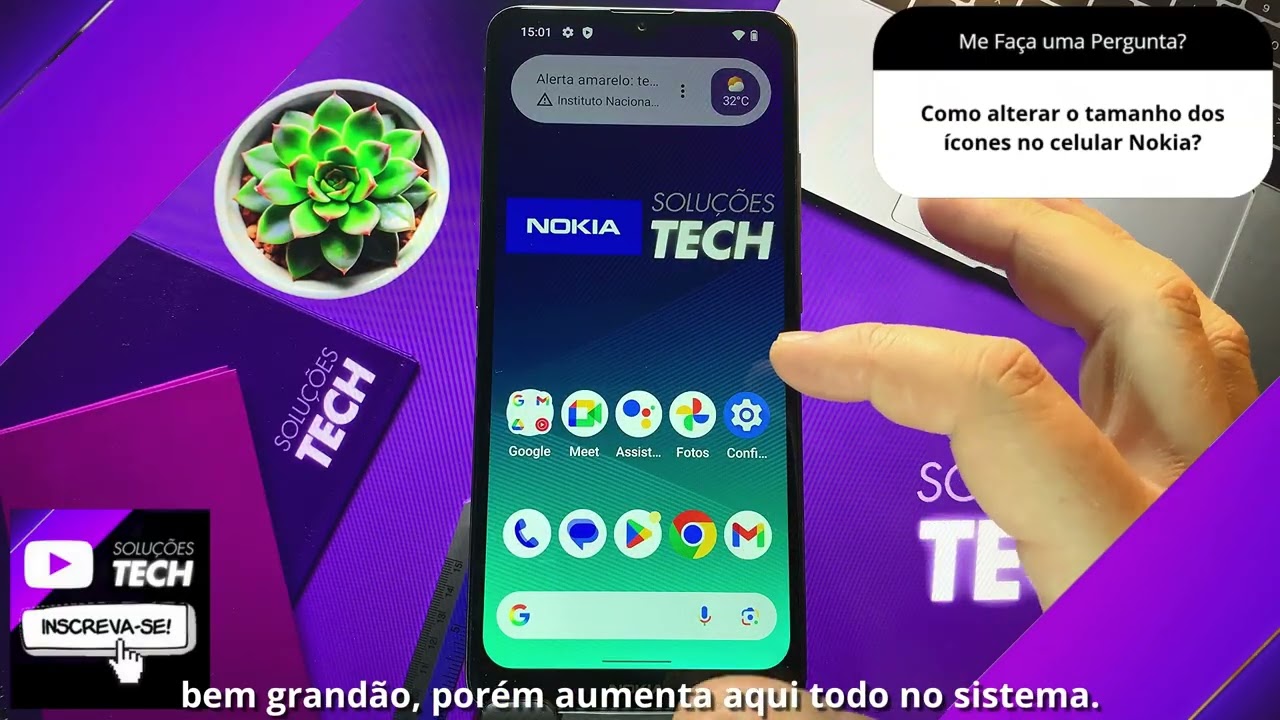 Como alterar o tamanho dos ícones no celular Nokia