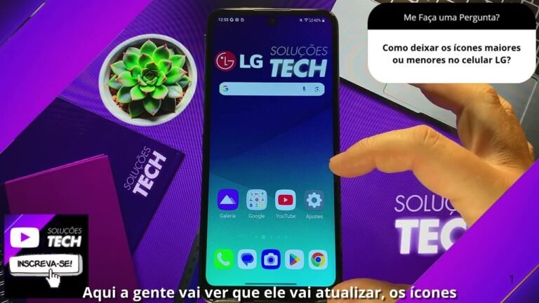Como deixar os ícones maiores ou menores no celular LG