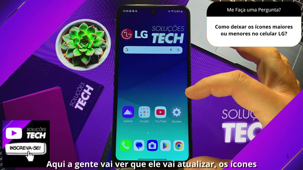 Como deixar os ícones maiores ou menores no celular LG