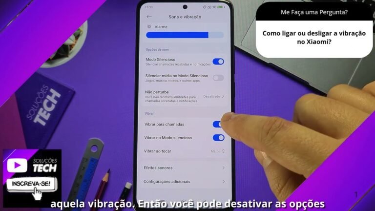 Como ligar ou desligar a vibração no Xiaomi Como ligar ou desligar a vibração no Xiaomi