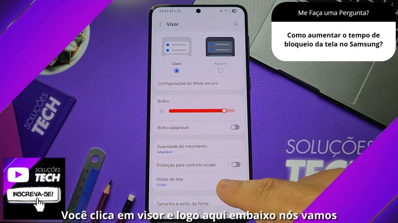 Como aumentar o tempo de bloqueio da tela no Samsung