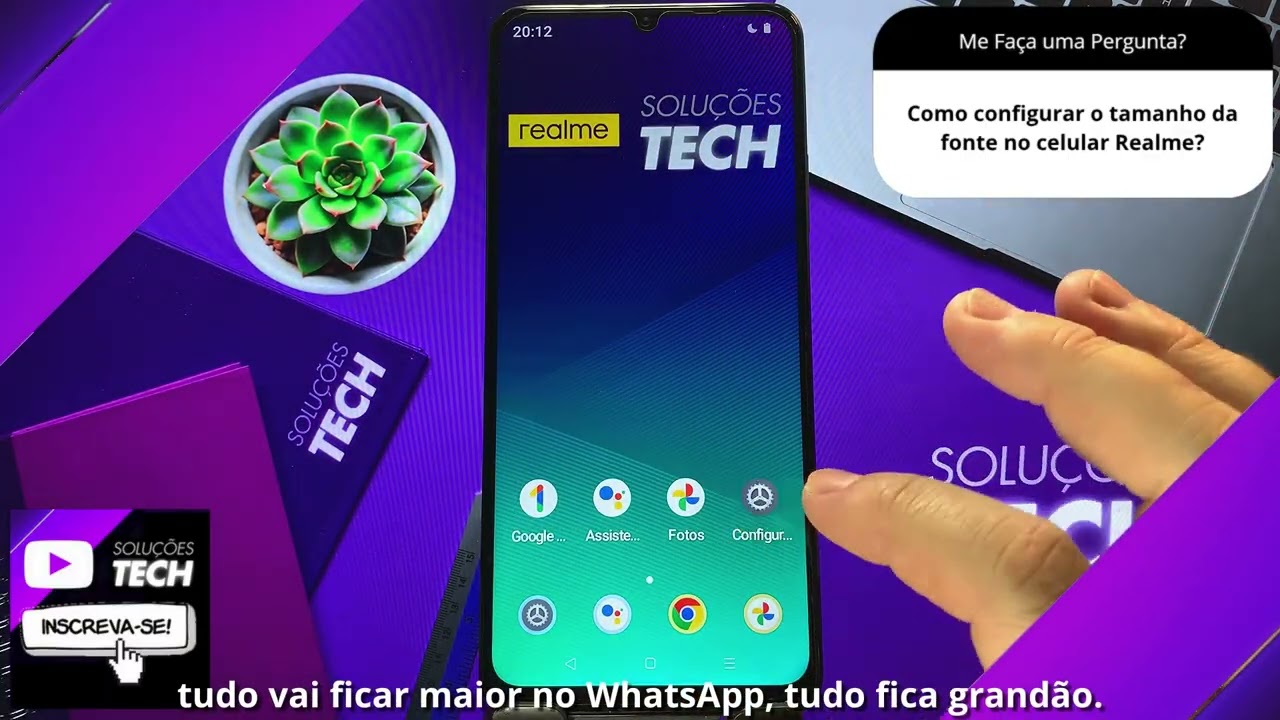 Como configurar o tamanho da fonte no celular Realme