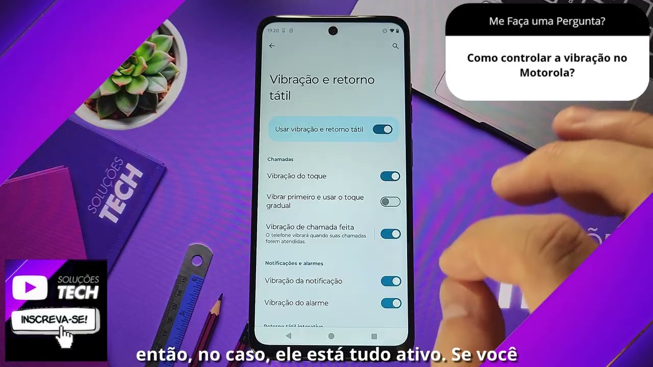 Como controlar a vibração no Motorola