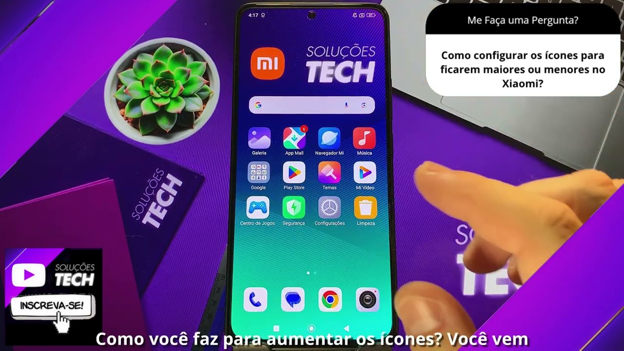 Como configurar os ícones para ficarem maiores ou menores no Xiaomi
