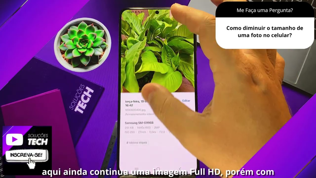 Como diminuir o tamanho de uma foto no celular