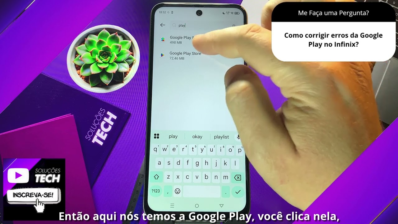 Como corrigir erros da Google Play no Infinix