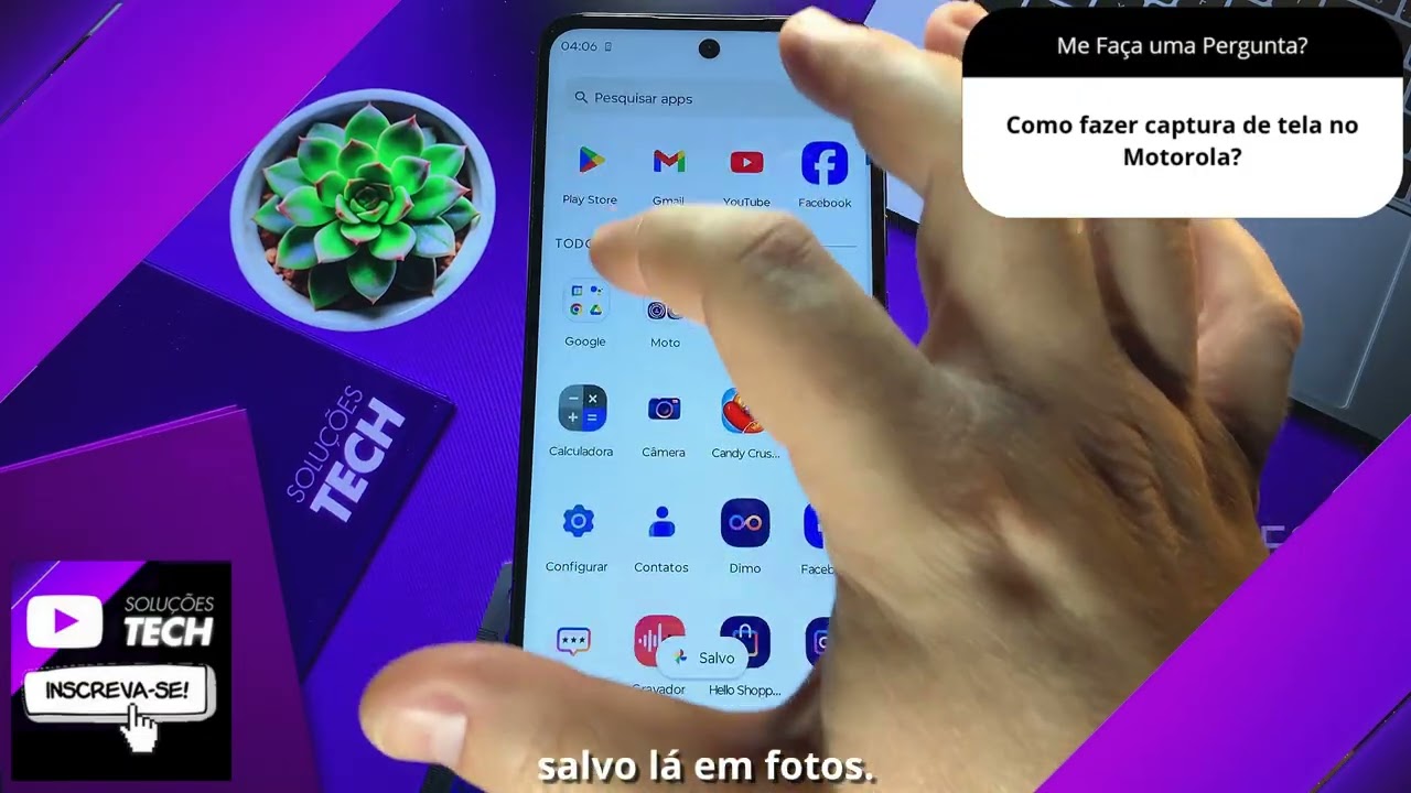 Como fazer captura de tela no Motorola