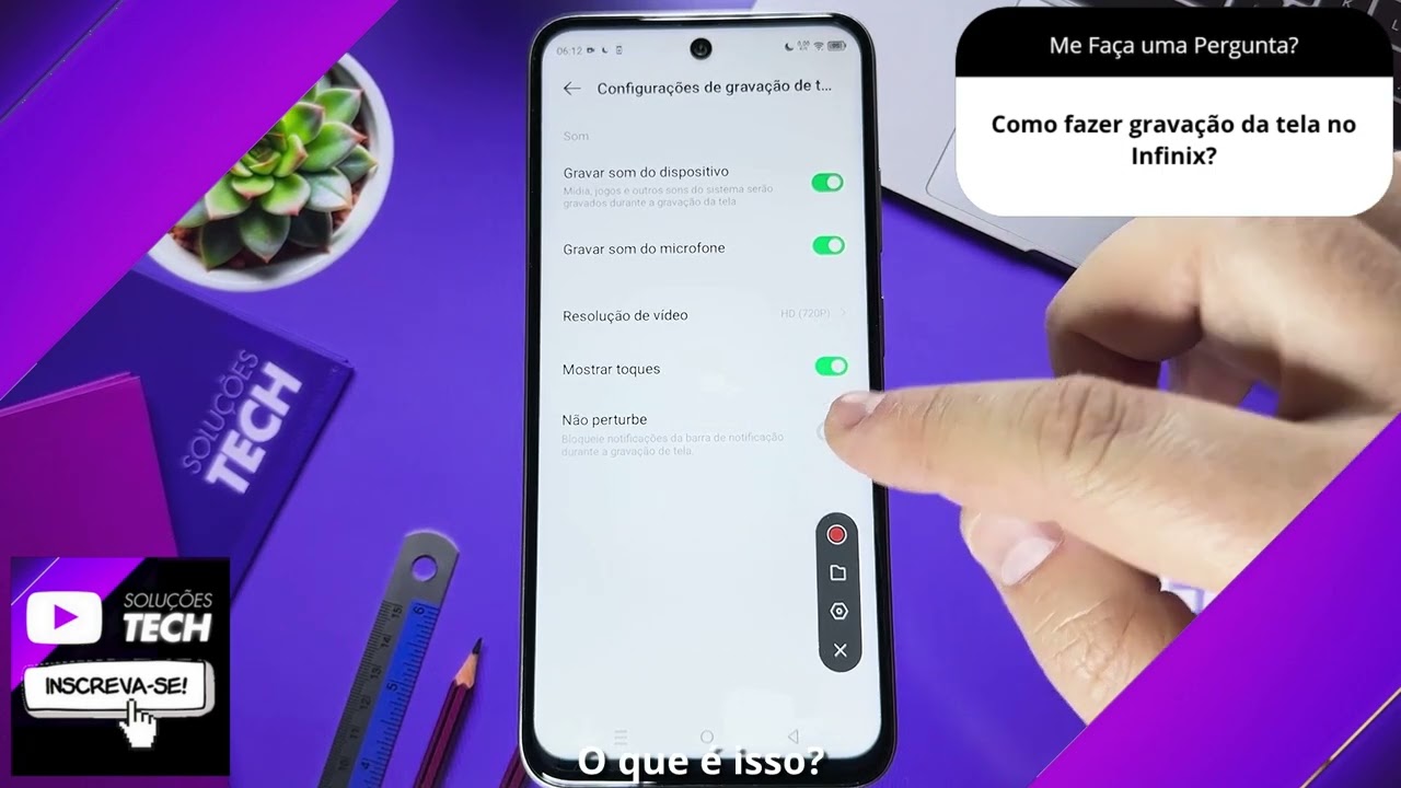 Como fazer gravação da tela no Infinix