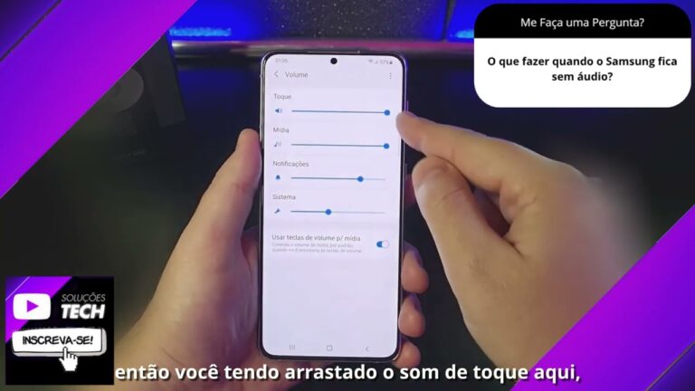 O que fazer quando o Samsung fica sem áudio❓