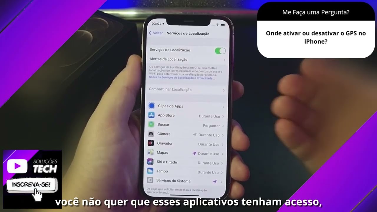 Onde ativar ou desativar o GPS no iPhone❓
