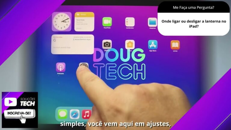 Onde ligar ou desligar a lanterna no iPad❓