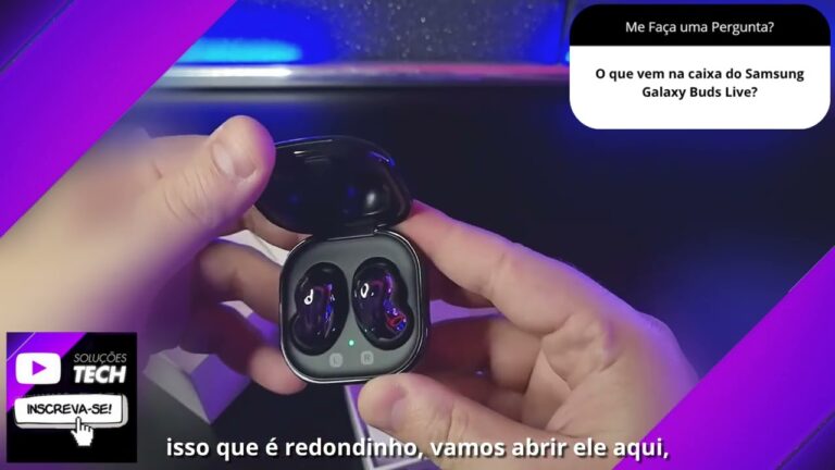 O que vem na caixa do Samsung Galaxy Buds Live❓
