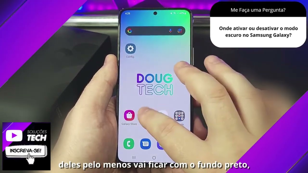 Onde ativar ou desativar o modo escuro no Samsung Galaxy❓
