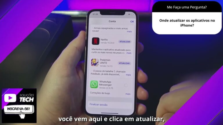 Onde atualizar os aplicativos no iPhone❓