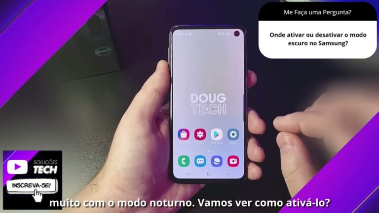 Onde ativar ou desativar o modo escuro no Samsung❓