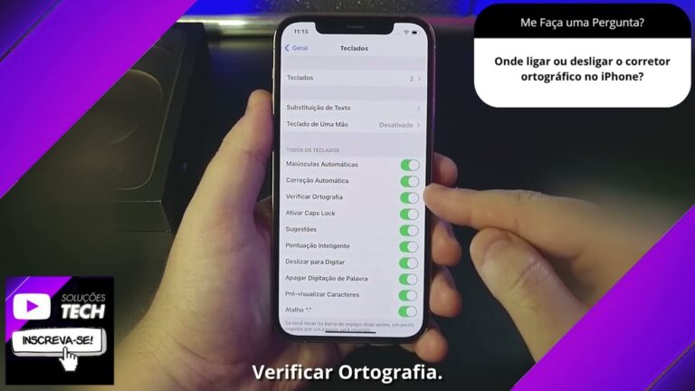 Onde ligar ou desligar o corretor ortográfico no iPhone❓