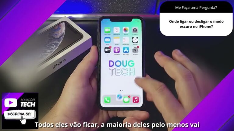 Onde ligar ou desligar o modo escuro no iPhone❓