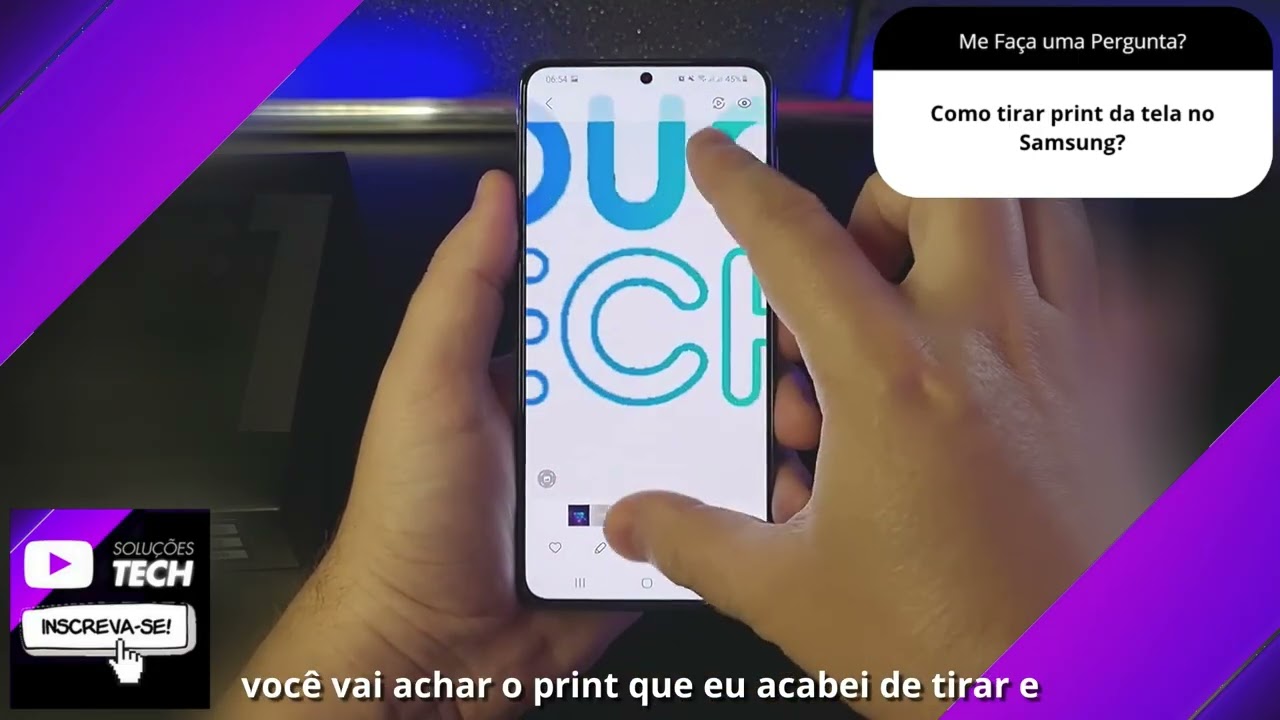 Como tirar print da tela no Samsung❓