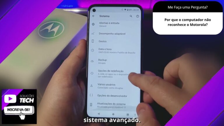 Por que o computador não reconhece o Motorola❓